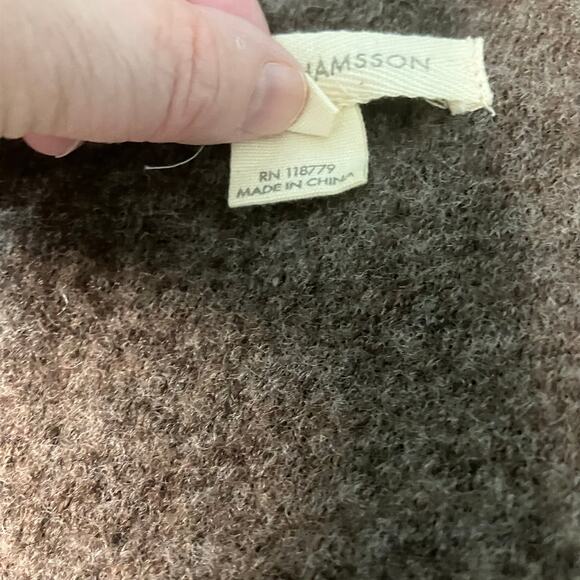 Anthro Gro Abrahamsson Arslan Asymmetric Wool Sweater Jacket-M - Picture 10 of 14